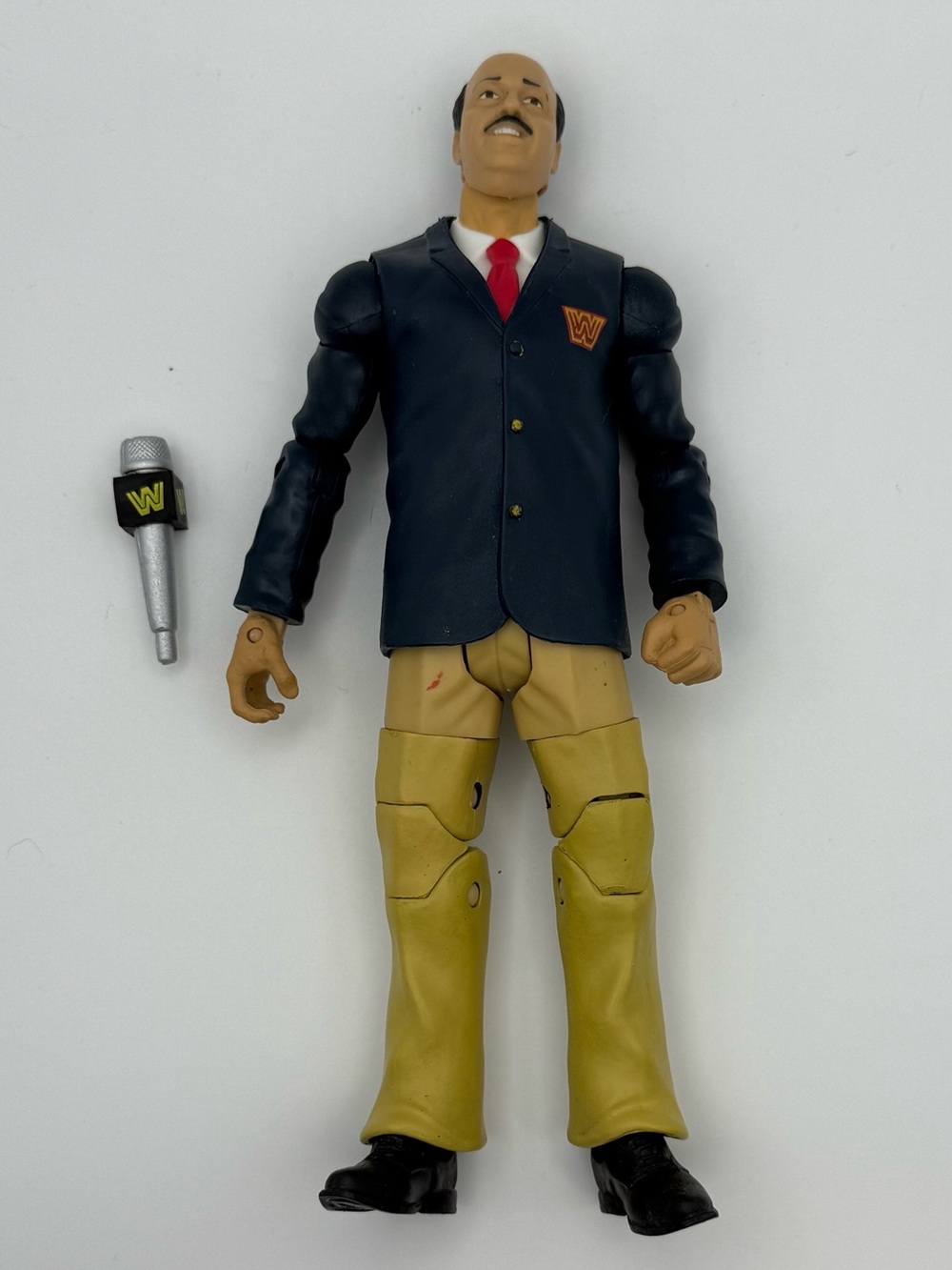 2015 WWE Mattel Basic Then, Now, Forever Mean Gene Okerlund [Build-A-Figure]